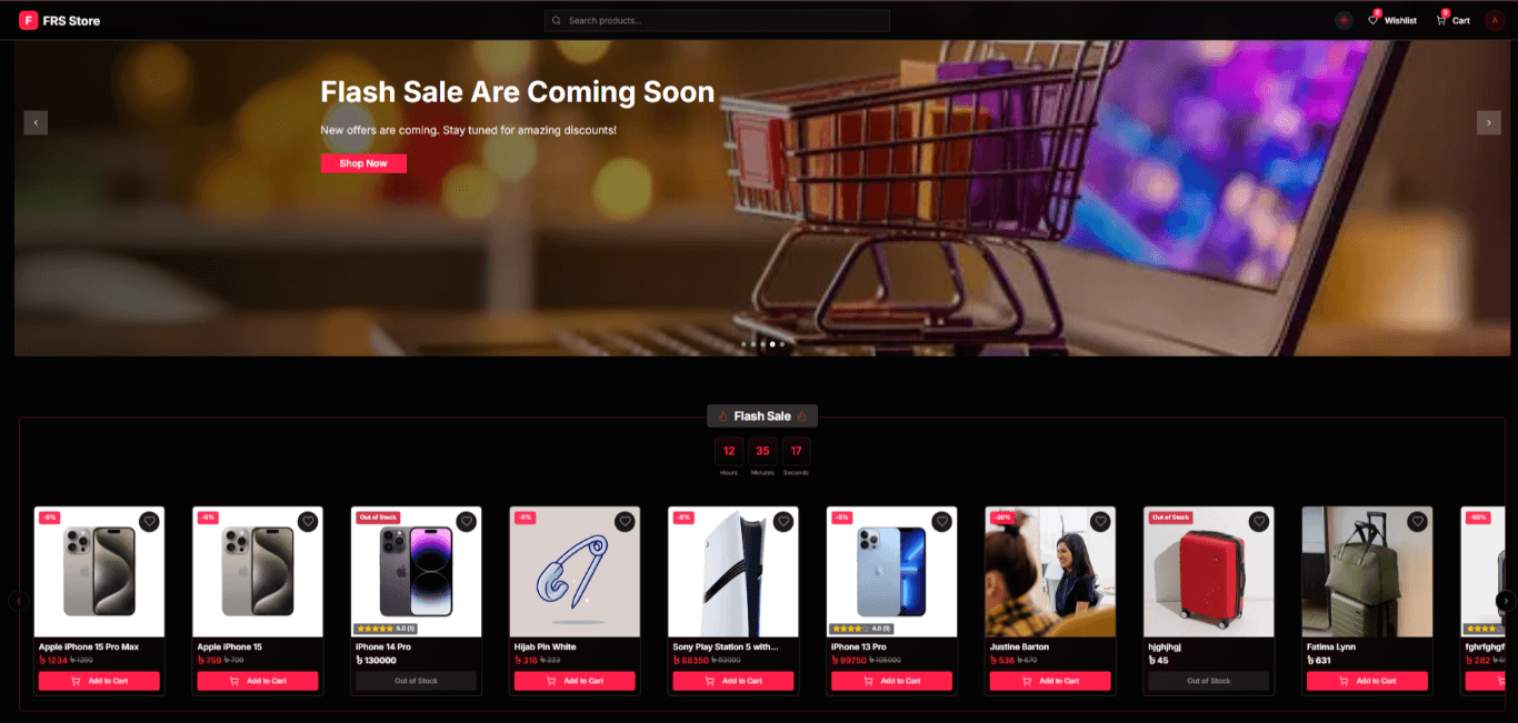 FRS Store - Modern Ecommerce Platform